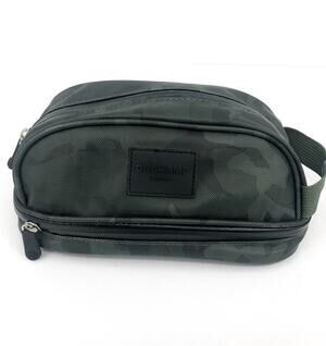 DUCHAMP Men's Tech Friendly Travel Kit Bag Olive Camouflage Waterproof NWOT